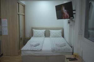 En eller flere senge i et værelse på Studio apartman Delight Vrnjačka banja