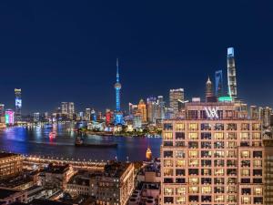 上海景观或在酒店看到的城市景观