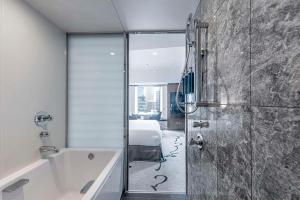 Koupelna v ubytování Hilton Tokyo Hotel