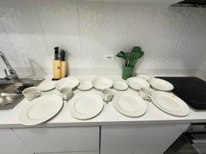 Kuchyň nebo kuchyňský kout v ubytování Amara404 Lindo apartaestudio tipo estudio en barrio Laureles con balcon