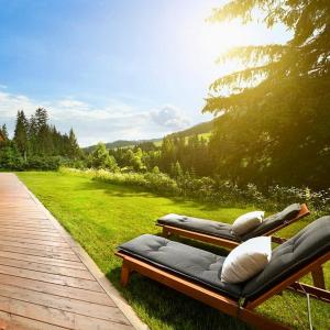 Zahrada ubytování Chalet Oasis - Luxusná chata s výhľadom, pri Zuberci a Kvačianskej doline
