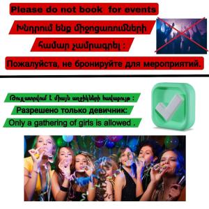 迪利然The Penthouse ,apartment with 2 bedrooms,whole apartment, апартмент целиком的一张传单,供一群女孩唱歌演唱会