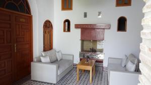 Posezení v ubytování Riad Sabah
