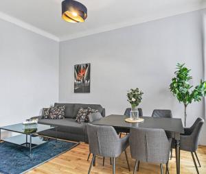 Posezení v ubytování Fast Wifi I 4 min to U3 Zipperer Straße