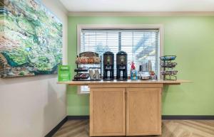 a counter in a room with a window at Extended Stay America Suites - Washington, DC - Alexandria - Eisenhower Ave in Alexandria