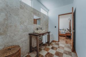 Kuchyň nebo kuchyňský kout v ubytování Amplia Habitación Privada Centro