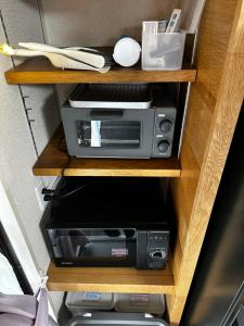 Dapur atau dapur kecil di 新宿20min, 駅徒歩6 min,Quiet 1LDK 駅前Walmart, Don Don Donki成城石井 等 202 Ranen at Tanashi Station