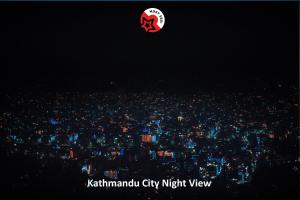 Nespecifikovaný výhled na destinaci Káthmándú nebo výhled na město při pohledu z bed and breakfast