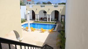 Bazén v ubytování Hotel Hacienda Margot nebo v jeho okolí