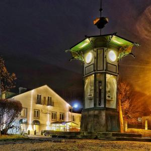 O edifício onde o hotel está situado