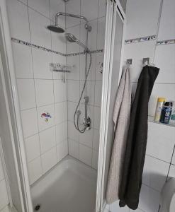 Koupelna v ubytování Am Lindenbaum, Ferienwohnung in Siebenbach am Nürburgring