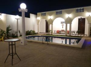Bazén v ubytování Hotel Hacienda Margot nebo v jeho okolí