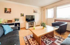TV a/nebo společenská místnost v ubytování Gorgeous Apartment In Hyltebruk