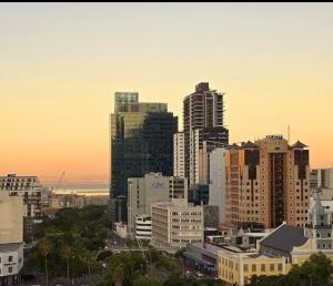 a view of a city skyline with buildings at Luxury Penthouse with Private Pool in Cape Town