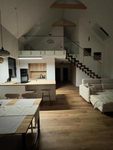 Kuchyň nebo kuchyňský kout v ubytování Chalet Aria