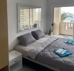 Postel nebo postele na pokoji v ubytování Apartmány Júlia