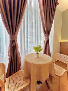 Posezení v ubytování Quang Minh Dalat Hotel