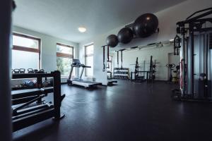 Fitness centrum a/nebo fitness zařízení v ubytování Oaza Ricany