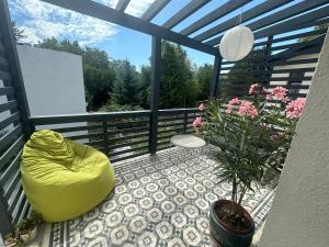 Balkón alebo terasa v ubytovaní Pelso Luxury Apartments