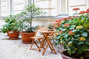 Vonkajšia záhrada v ubytovaní Hapimag Apartments Prague