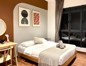 Postelja oz. postelje v sobi nastanitve Kavenue Family Suite by CSE