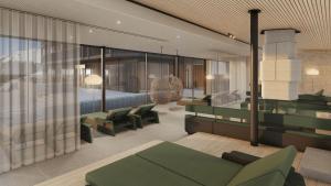 A seating area at Hotel Kristberg - New opening Dezember 2025