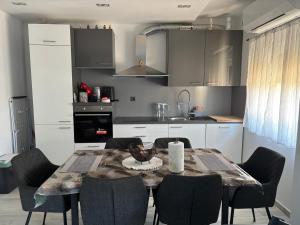 Η κουζίνα ή μικρή κουζίνα στο Apartments Pod Vrsak