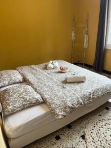 Postel nebo postele na pokoji v ubytování Gîte de la bastide