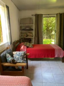 Postel nebo postele na pokoji v ubytování Casita del parque