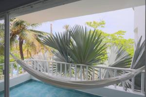Un balcón o terraza en Cabana Mangle Playa Privada