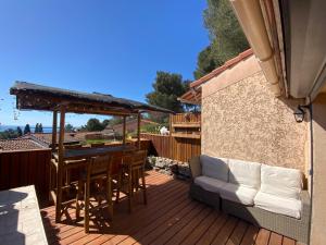 Balkón nebo terasa v ubytování Maison de la quieta