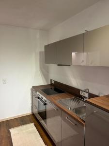 Eldhús eða eldhúskrókur á Bergnest Apart 1