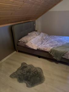 Posteľ alebo postele v izbe v ubytovaní Lawendowe Domki 70m