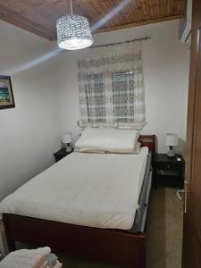 a bedroom with a bed and a window at VITA House in Nea Kalikratia
