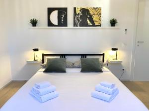 Postel nebo postele na pokoji v ubytování Florence Apartment 10 min dal centro-50 mt tram