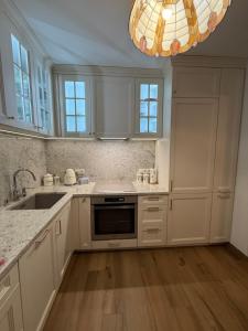 Kuchyň nebo kuchyňský kout v ubytování Apartament Antique Pruszków Centrum + 19 fotografií