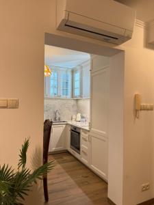 Kuchyň nebo kuchyňský kout v ubytování Apartament Antique Pruszków Centrum