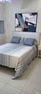 Postel nebo postele na pokoji v ubytování SAINT Fe