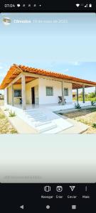 a screenshot of a home page of a house at Chalé ponta verde in São José de Ribamar