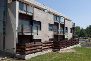 Budova, kde se aparthotel nachází