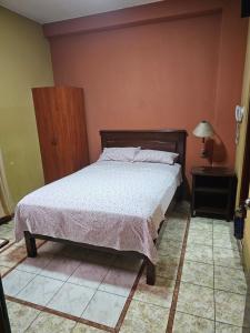 Postel nebo postele na pokoji v ubytování Hotel Atenas