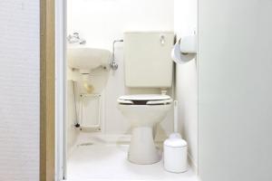 a bathroom with a toilet and a sink at Station Fujimigaoka in Kugayama