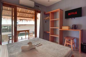 Et tv og/eller underholdning på Casa De Loren Family Room