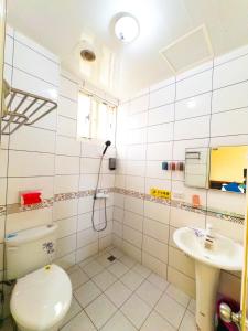 Koupelna v ubytování Gentlemen B&B