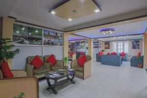 Istumisnurk majutusasutuses OYO 789 Hotel Shivam Plaza