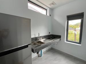 Η κουζίνα ή μικρή κουζίνα στο Family Motel