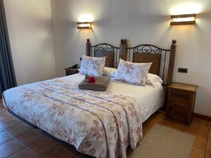 Cama o camas de una habitación en Hotel-Apartamento Rural Atxurra