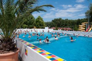 Bazén v ubytovaní Boni Családi Wellness Hotel alebo v jeho blízkosti