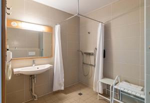 Koupelna v ubytování B&B HOTEL Lyon Eurexpo Chassieu