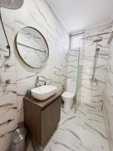 Koupelna v ubytování Elena apartman + 9 fotografií